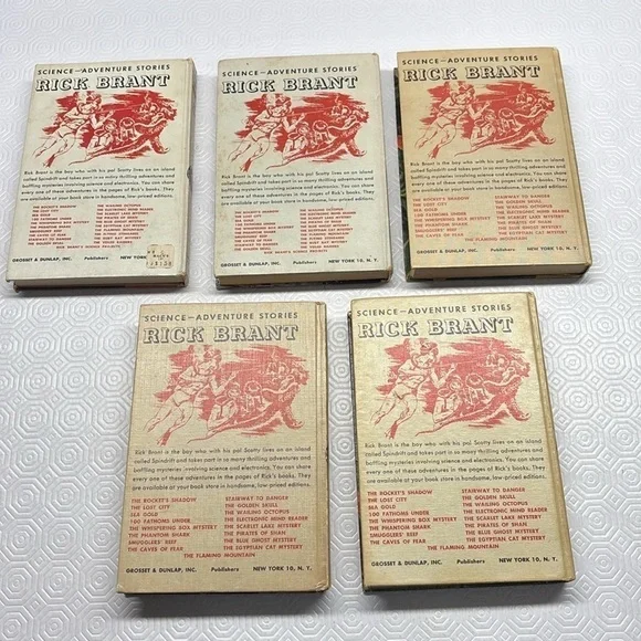 5 Vintage Rick Brant Science Adventure Hardcover Books John Blaine 1950’s-1960’s - Picture 2 of 16